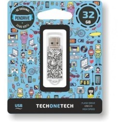 Pendrive 32GB Tech One Tech Art-Deco USB 2-0