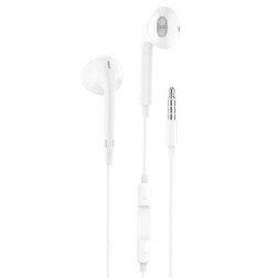 Auriculares Tech One Tech earTECH TEC1001- con Micrófono- Jack 3-5- Blancos