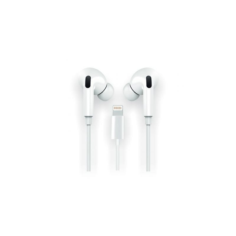 Auriculares Intrauditivos Tech One Tech earTECH HOP TEC1202- con Micrófono- Lightning- Blancos