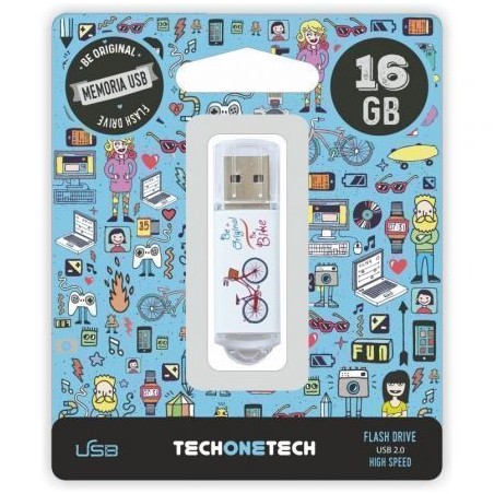 Pendrive 16GB Tech One Tech Be Bike USB 2-0