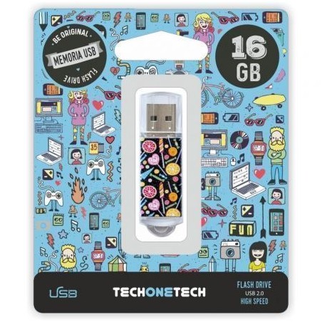 Pendrive 16GB Tech One Tech Candy Pop USB 2-0