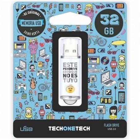 Pendrive 32GB Tech One Tech No Es Tuyo USB 2-0