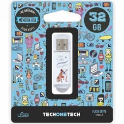 Pendrive 32GB Tech One Tech Que vida mas Perra USB 2-0