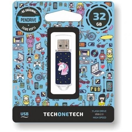 Pendrive 32GB Tech One Tech Unicornio Dream USB 2-0