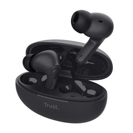 Auriculares Bluetooth Trust Yavi ENC con estuche de carga- Negros