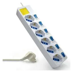 Regleta ewent 6 tomas con encendido