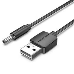 Cable Conversor USB Vention CEXBF- USB Macho - DC 3-5mm Macho- 1m- Negro