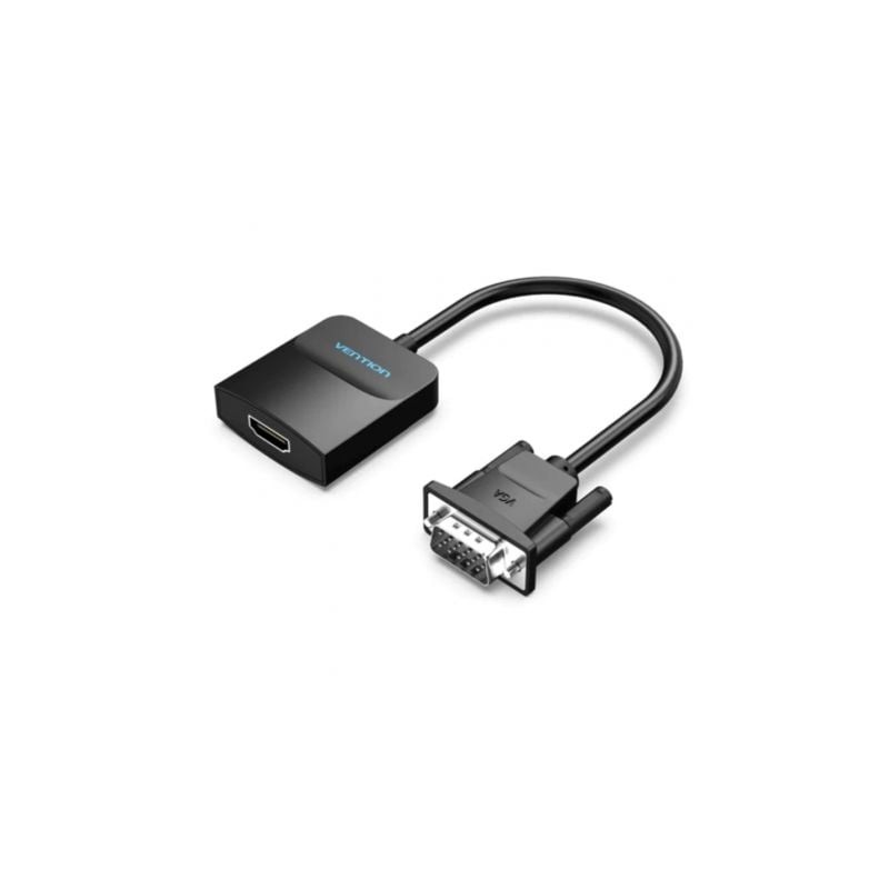 Cable Conversor Vention ACNBB- VGA Macho - HDMI Hembra- 15cm- Negro