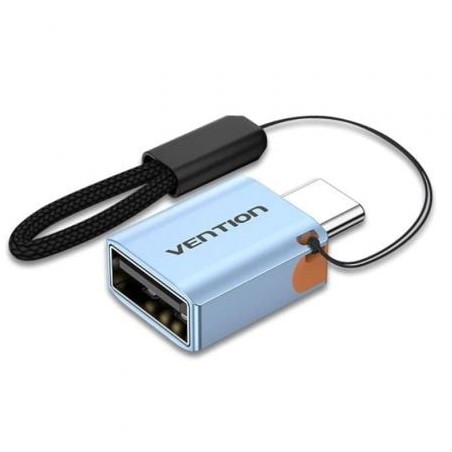 Adaptador OTG USB 3-1 Vention CUBH0- USB Tipo-C Macho - USB Hembra- Azul