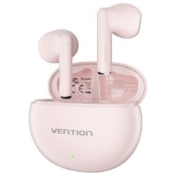 Auriculares Bluetooth Vention ELF 06 NBKP0 con estuche de carga- Autonomía 6h- Rosas