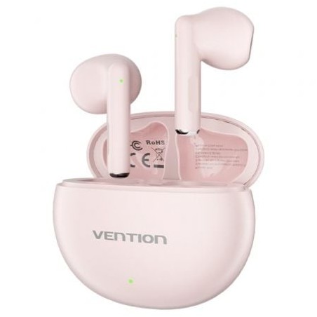 Auriculares Bluetooth Vention ELF 06 NBKP0 con estuche de carga- Autonomía 6h- Rosas