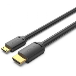 Cable HDMI 4K Vention AGHBG- HDMI Macho - Mini HDMI Macho- 1-5m- Negro