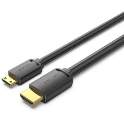 Cable HDMI 4K Vention AGHBH- HDMI Macho - Mini HDMI Macho- 2m- Negro