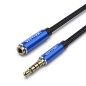 Cable Estéreo Vention BHCLG- Jack 3-5 Macho - Jack 3-5 Hembra- 1-5m- Azul
