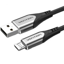 Cable USB 2-0 Vention COAHG- USB Macho - MicroUSB Macho- 1-5m- Gris