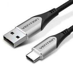 Cable USB Tipo-C Vention CODHI- USB Tipo-C Macho - USB Macho- 3m- Gris