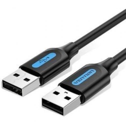Cable USB 2-0 Vention COJBC- USB Macho - USB Macho- 25cm- Negro