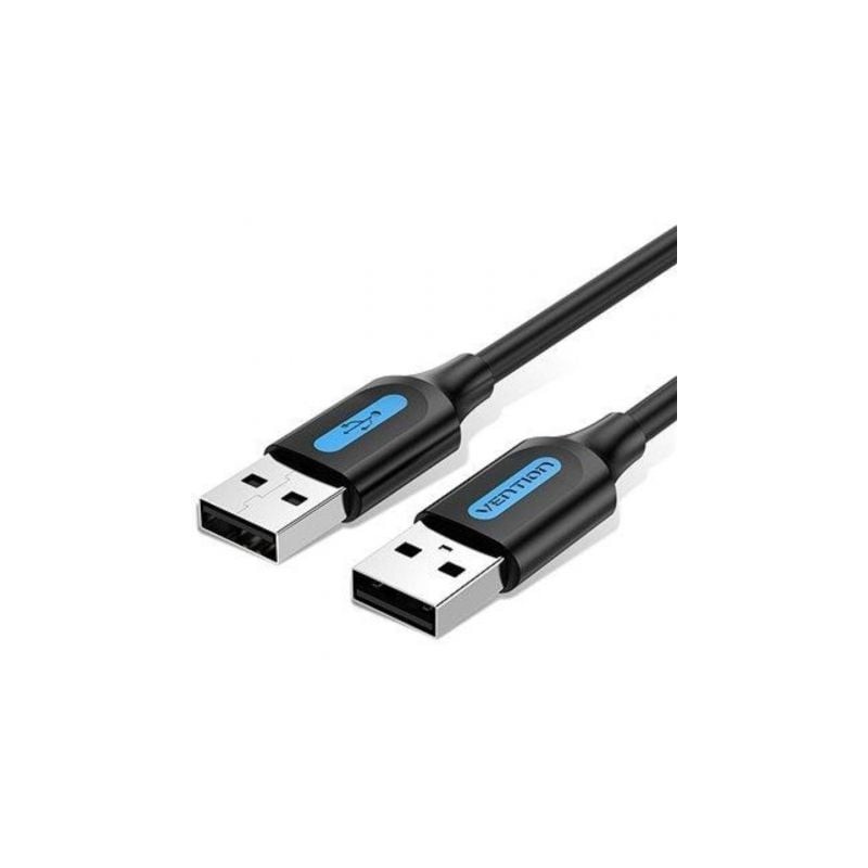 Cable USB 2-0 Vention COJBC- USB Macho - USB Macho- 25cm- Negro