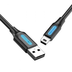 Cable USB 2-0 Vention COMBD- USB Macho - MiniUSB Macho- 50cm- Negro