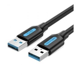 Cable USB 3-0 Vention CONBF- USB Macho - USB Macho- 1m- Negro