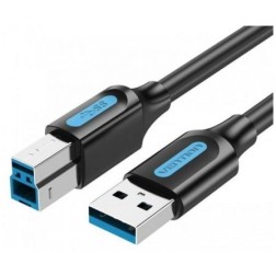 Cable USB 3-0 Vention COOBF- USB Tipo-B Macho - USB Macho- 5Gbps- 1m- Negro