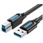 Cable USB 3-0 Vention COOBH- USB Tipo-B Macho - USB Macho- 2m- Negro