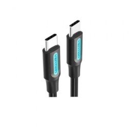 Cable USB 2-0 Tipo-C Vention COSBF- USB Tipo-C Macho - USB Tipo-C Macho- Hasta 60W- 480Mbps- 1m- Negro