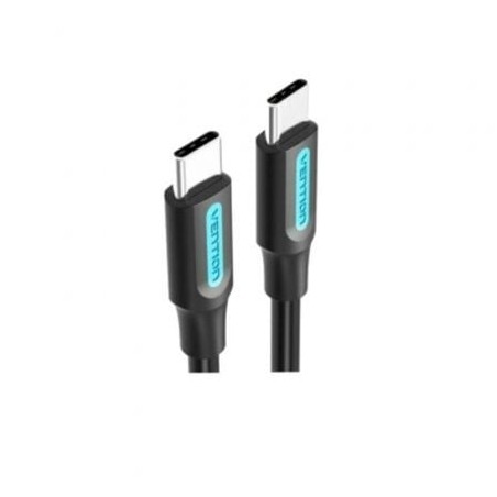Cable USB 2-0 Tipo-C Vention COSBH- USB Tipo-C Macho - USB Tipo-C Macho- Hasta 60W- 480Mbps- 2m- Negro
