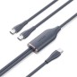 Cable USB Tipo-C Vention CTMBG- USB Tipo-C Macho - 2 x USB Tipo-C Macho- 1-5m- Negro