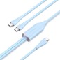 Cable USB Tipo-C Vention CTMSG- USB Tipo-C Macho - 2 x USB Tipo-C Macho- Hasta 100W- 480Mbps- 1-5m- Azul