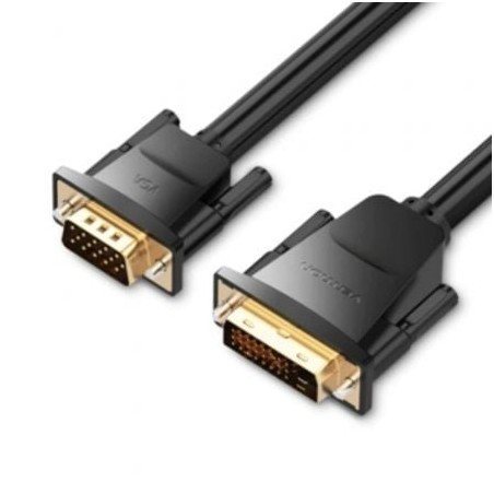 Cable Conversor Vention EABBF- DVI Macho - VGA Macho- 1m- Negro