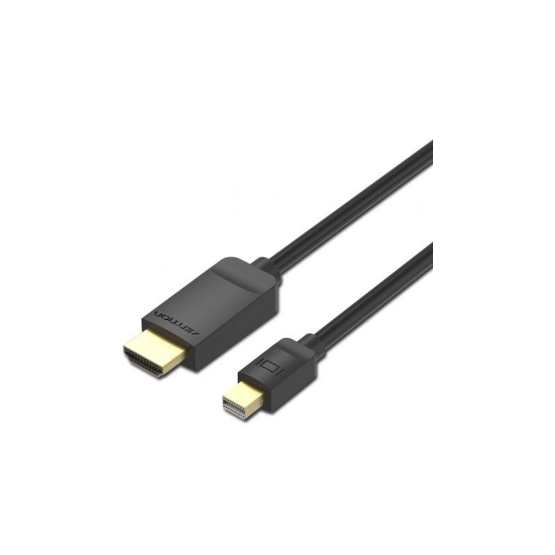 Cable Conversor Vention HABBH- Mini DisplayPort Macho - HDMI Macho- 2m- Negro