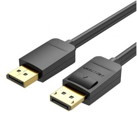 Cable DisplayPort 1-2 4K Vention HACBF- DisplayPort Macho - DisplayPort Macho- 1m- Negro