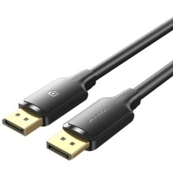 Cable Conversor Vention HAKBH- DisplayPort Macho - DisplayPort 4K Macho- 2m- Negro
