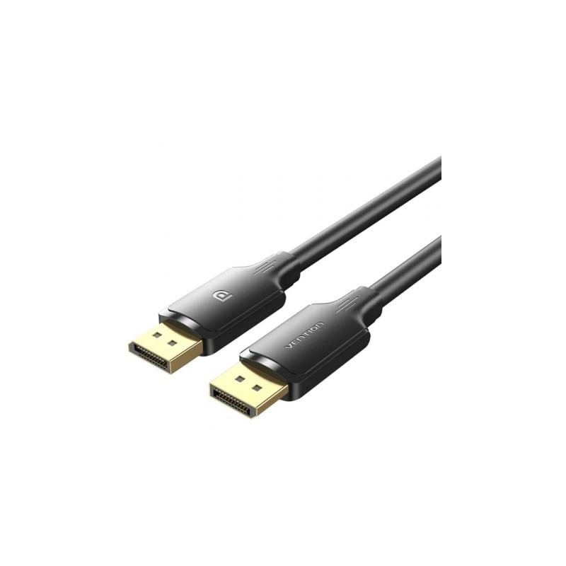 Cable Conversor Vention HAKBH- DisplayPort Macho - DisplayPort 4K Macho- 2m- Negro