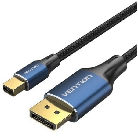 Cable Conversor DisplayPort 1-4 8K Vention HCFLH- DisplayPort Macho - Mini DisplayPort Macho- 2m- Negro y Azul