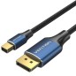 Cable Conversor DisplayPort 1-4 8K Vention HCFLH- DisplayPort Macho - Mini DisplayPort Macho- 2m- Negro y Azul