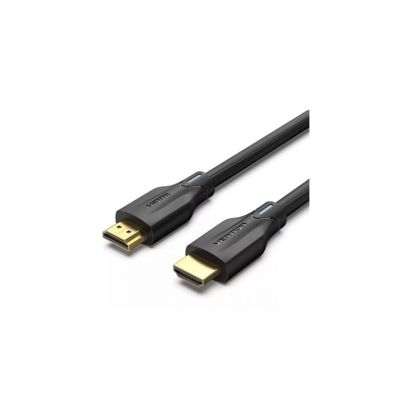 Cable HDMI 2-1 8K Vention AAUBF- HDMI Macho - HDMI Macho- 1m- Negro
