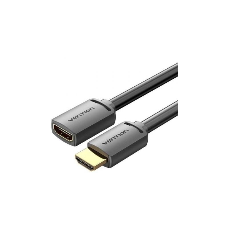 Cable Alargador HDMI 4K Vention AHCBI- HDMI Macho - HDMI Hembra- 3m- Negro