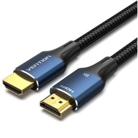 Cable HDMI 2-1 8K Vention ALGLG- HDMI Macho - HDMI Macho- 1,5m- Azul