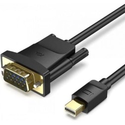 Cable Conversor Vention HFDBF- Mini DisplayPort Macho - VGA Hembra- 1m- Negro