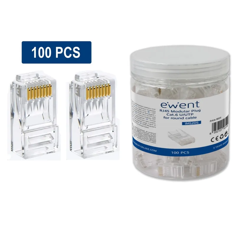 Conector rj45 ewent im1205 cat-6 u