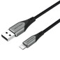 Cable USB 2-0 Lightning Vention LABHD- USB Macho - Lightning Macho- 50cm- Gris