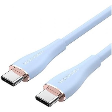 Cable USB 2-0 Tipo-C Vention TAWSG- USB Tipo-C Macho - USB Tipo-C Macho- Hasta 100W- 480Mbps- 1-5m- Azul