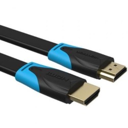 Cable HDMI 2-0 4K Vention VAA-B02-L075- HDMI Macho - HDMI Macho- 75cm- Negro