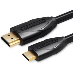Cable HDMI Vention VAA-D02-B150- HDMI Macho - Mini HDMI Macho- 1-5m- Negro