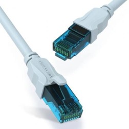 Cable de Red RJ45 UTP Vention VAP-A10-S075 Cat-5e- 75cm- Azul y Negro