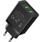 Cargador de Pared Vention FBAB0-EU- 2xUSB- 18W- Negro