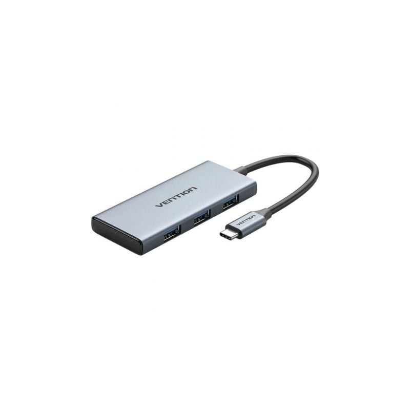 Docking USB Tipo-C Vention TOOHB- 1xHDMI- 3xUSB- 1xLector Tarjetas SD y MicroSD- Gris