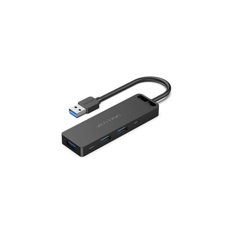 Docking USB 3-0 Vention CHVBB- 3xUSB- 1xMicroUSB PD- 1xLector Tarjetas- Negro